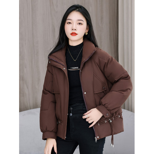 2025冬季新款時尚立領短款羽絨棉服女裝韓版寬松大碼加厚棉襖外套 2025冬季新款時尚立領短款羽絨棉服女裝韓版寬松大碼加厚棉襖外套