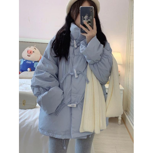 羽絨棉服女2025年冬季新款韓系棉襖小個子寬松牛角釦棉衣加厚外套 羽絨棉服女2025年冬季新款韓系棉襖小個子寬松牛角釦棉衣加厚外套