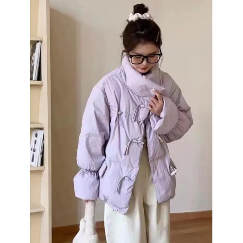 羽絨棉服女2025年冬季新款韓系棉襖小個子寬松牛角釦棉衣加厚外套 羽絨棉服女2025年冬季新款韓系棉襖小個子寬松牛角釦棉衣加厚外套