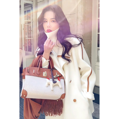 秋冬款復古韓版寬松中長款高級感時尚毛呢大衣女呢子西裝外套