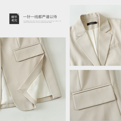 VastGlad 時尚西裝馬甲女新款春秋英倫休閒韓版無袖外搭米色885 VastGlad 時尚西裝馬甲女新款春秋英倫休閒韓版無袖外搭米色885