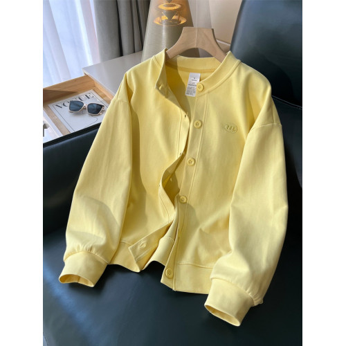 2025秋季新款上衣韓版百搭寬松休閒百搭圓領單排釦長袖衛衣外套女 2025秋季新款上衣韓版百搭寬松休閒百搭圓領單排釦長袖衛衣外套女