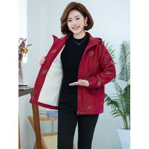 加絨保暖中年媽媽羊羔絨棉衣時尚洋氣派克服冬裝女款女士洋氣外套 加絨保暖中年媽媽羊羔絨棉衣時尚洋氣派克服冬裝女款女士洋氣外套