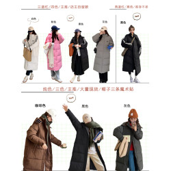 中長款羽絨棉衣棉服女冬新款過膝學生寬松大碼加厚棉襖外套麵包服