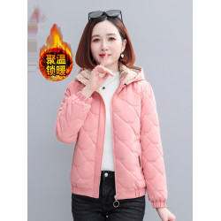 羽絨棉服女短款2025年新款冬季棉襖大碼女裝胖mm顯瘦保暖棉衣外套