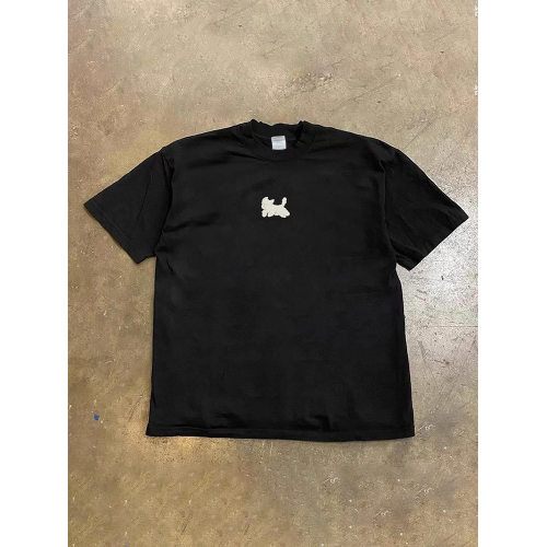 搞錢做慈善 3A260克純棉雙紗！向上俠！重磅情侶女寬松短袖T恤男