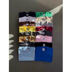 美國PROCLUB嘻哈大碼寬松街舞BBOY重磅圓領純色打底短袖男女T恤潮