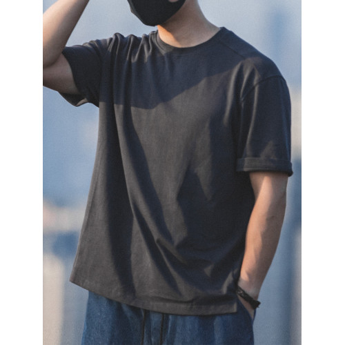 馬登工裝 美式復古重磅灰色短袖T恤圓領寬松純棉半袖打底衫男夏季 馬登工裝 美式復古重磅灰色短袖T恤圓領寬松純棉半袖打底衫男夏季