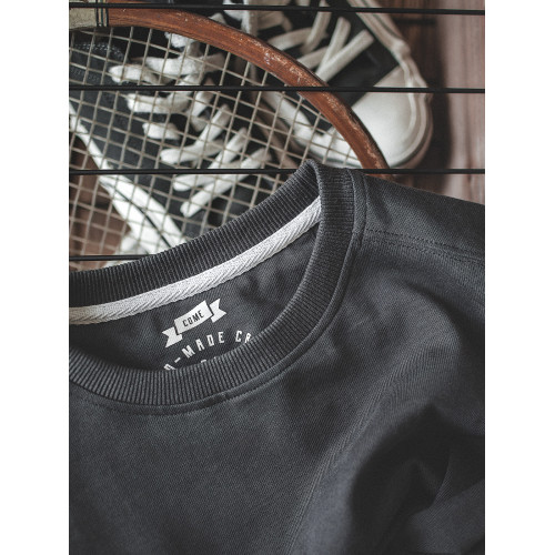 馬登工裝 美式復古重磅灰色短袖T恤圓領寬松純棉半袖打底衫男夏季 馬登工裝 美式復古重磅灰色短袖T恤圓領寬松純棉半袖打底衫男夏季