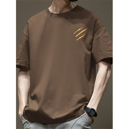 潮牌t恤男2026新款短袖夏季衣服上衣純棉寬鬆體恤半截袖打底衫男