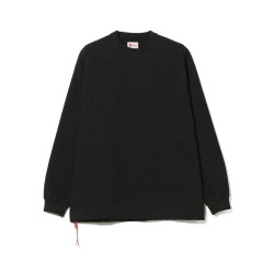 beams日系潮牌圓領長袖t恤男重磅棉簡約情侶寬松小紅繩打底衫上衣