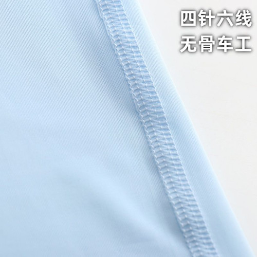 絲光絲滑【液態冰絲】夏款超薄男士圓領T恤短袖高彈運動速乾親膚