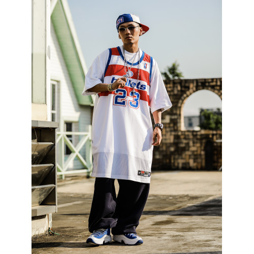 hiphop純白T恤短袖男嘻哈說唱街舞90s美國街頭純色寬松肥大打底