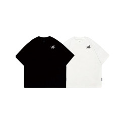 Quentin Marx夏季重磅男士短袖T恤純棉寬鬆簡約打底大碼情侶t潮牌