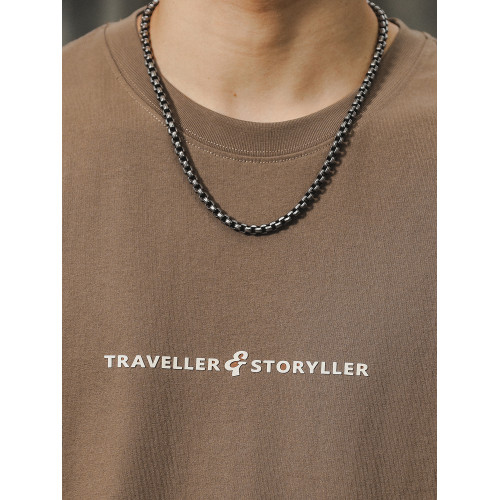 美式長袖t恤男2025新款秋季潮牌字母內搭打底衫男款大碼上衣服