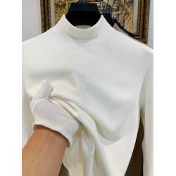 男士德絨打底衫男秋冬半高領冬季衛衣保暖內搭上衣雙面絨長袖t恤