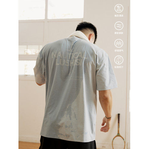 LUSHISI 帆船 遇水顯印花 戶外美式籃球運動短袖吸溼排汗速乾t恤 LUSHISI 帆船 遇水顯印花 戶外美式籃球運動短袖吸溼排汗速乾t恤