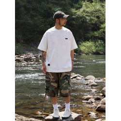 Quentin Marx男士重磅短袖T恤320g純棉寬松休閒半袖潮牌t大碼夏季