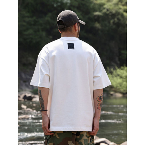 Quentin Marx男士重磅短袖T恤320g純棉寬松休閒半袖潮牌t大碼夏季