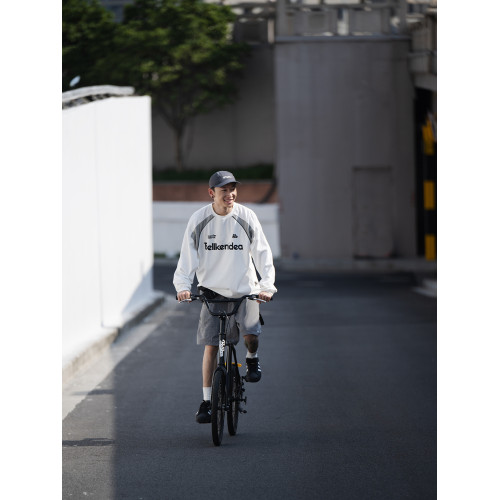 BELLKENIDEA純棉復古經典足球服風潮流行圓領長袖T恤寬鬆舒適百搭