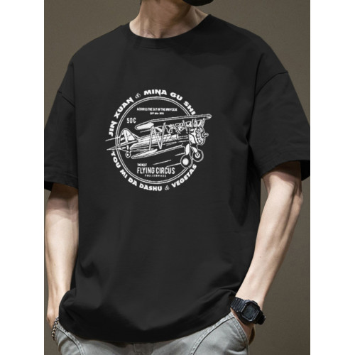 純棉短袖t恤男士2025夏季新款港風ins潮牌寬松休閒上衣服時尚百搭 純棉短袖t恤男士2025夏季新款港風ins潮牌寬松休閒上衣服時尚百搭