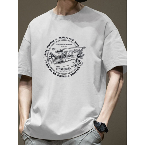 純棉短袖t恤男士2025夏季新款港風ins潮牌寬松休閒上衣服時尚百搭 純棉短袖t恤男士2025夏季新款港風ins潮牌寬松休閒上衣服時尚百搭