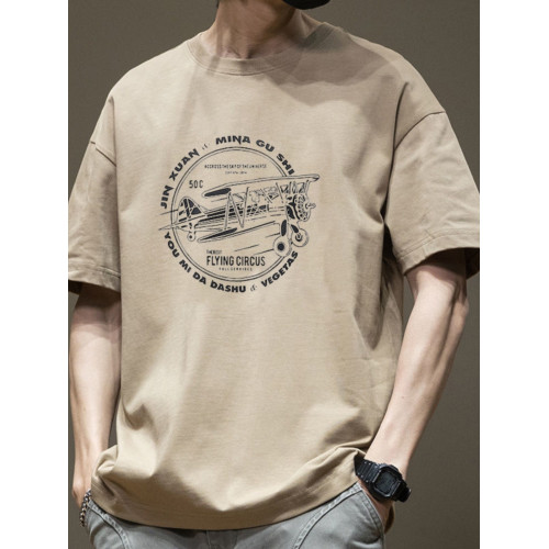 純棉短袖t恤男士2025夏季新款港風ins潮牌寬松休閒上衣服時尚百搭 純棉短袖t恤男士2025夏季新款港風ins潮牌寬松休閒上衣服時尚百搭