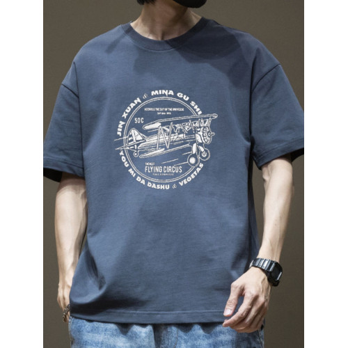 純棉短袖t恤男士2025夏季新款港風ins潮牌寬松休閒上衣服時尚百搭 純棉短袖t恤男士2025夏季新款港風ins潮牌寬松休閒上衣服時尚百搭