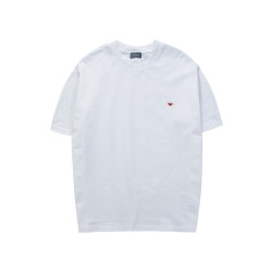 徐太浪美式愛心刺綉純色短袖t恤男夏季簡約百搭潮流休閒半袖體恤