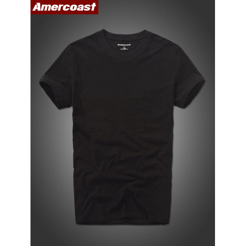 美洲海岸aft恤男短袖夏季百搭純棉大碼純色打底衫男士體恤美式