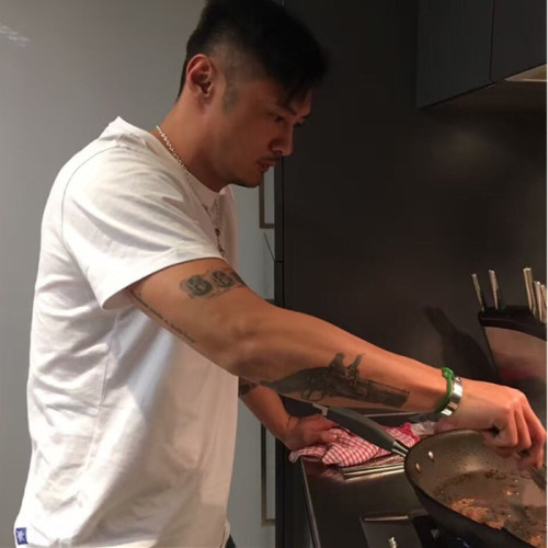 25SS潮牌MDNS餘文樂夏季短袖t恤男港風日系白色圓領百搭純棉半袖