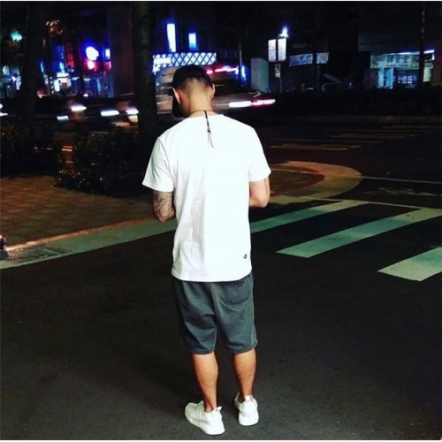 25SS潮牌MDNS餘文樂夏季短袖t恤男港風日系白色圓領百搭純棉半袖