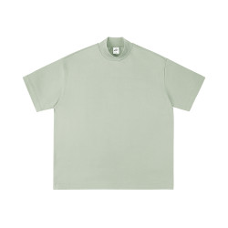 IDLT 廓形T恤 290g 寬松落肩半高領重磅全棉TEE百搭街頭男女潮ins