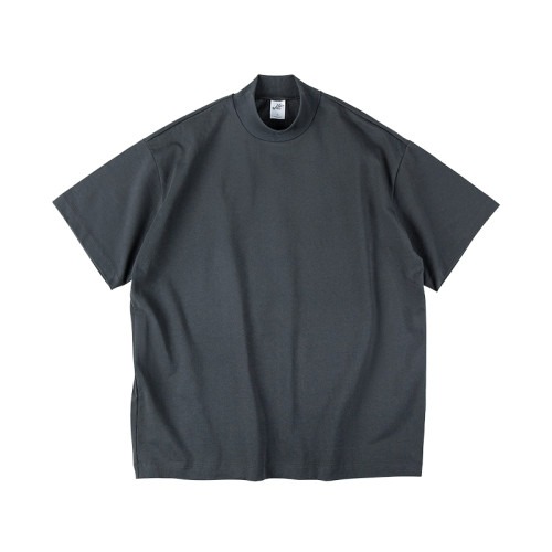 IDLT 廓形T恤 290g 寬松落肩半高領重磅全棉TEE百搭街頭男女潮ins