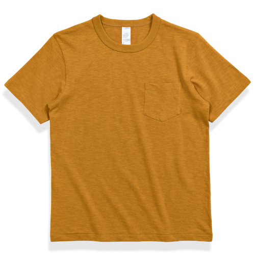 210g 竹節棉日系美式復古老織機基礎款口袋圓領短袖T恤阿美哢嘰男 210g 竹節棉日系美式復古老織機基礎款口袋圓領短袖T恤阿美哢嘰男