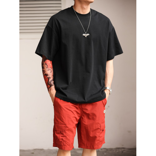 BGYO 230g索羅娜冰感寬松小領口大碼防曬純色圓領男半袖短袖T恤夏 BGYO 230g索羅娜冰感寬松小領口大碼防曬純色圓領男半袖短袖T恤夏