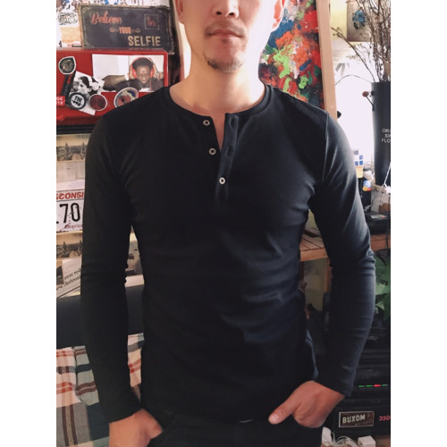 男開襟門筒亨利領舒適純棉修身淨白色美式硬漢打底衫內搭上衣T恤i 男開襟門筒亨利領舒適純棉修身淨白色美式硬漢打底衫內搭上衣T恤i