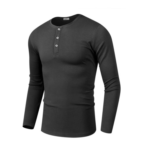 男開襟門筒亨利領舒適純棉修身淨白色美式硬漢打底衫內搭上衣T恤i 男開襟門筒亨利領舒適純棉修身淨白色美式硬漢打底衫內搭上衣T恤i