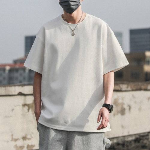 300g純棉重磅夏季圓領美式短袖t恤男女潮牌純色厚實不透寬松休閒 300g純棉重磅夏季圓領美式短袖t恤男女潮牌純色厚實不透寬松休閒