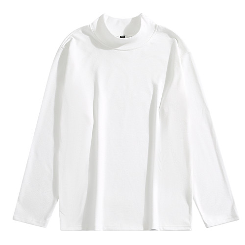 BOYUE帛躍德絨半高領T恤春秋男女潮韓版純色內搭打底修身保暖長袖 BOYUE帛躍德絨半高領T恤春秋男女潮韓版純色內搭打底修身保暖長袖