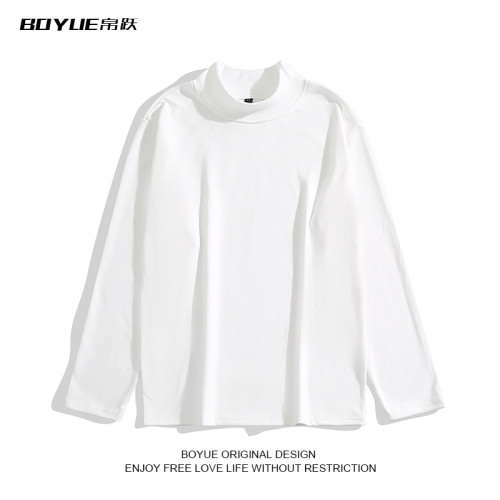 BOYUE帛躍德絨半高領T恤春秋男女潮韓版純色內搭打底修身保暖長袖 BOYUE帛躍德絨半高領T恤春秋男女潮韓版純色內搭打底修身保暖長袖