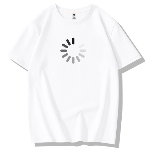 正在加載中簡約圖標夏季國潮字母短袖T恤學生純棉男百搭趣味體恤