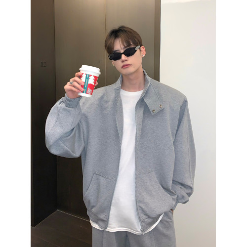 【明星同款】cuibuju立領墊肩開衫衛衣外套運動休閒套裝寬松衛褲 【明星同款】cuibuju立領墊肩開衫衛衣外套運動休閒套裝寬松衛褲