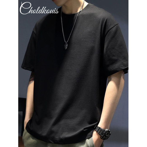 260克純棉純色短袖T恤男女打底衫白色半袖t恤重磅寬松圓領半截袖 260克純棉純色短袖T恤男女打底衫白色半袖t恤重磅寬松圓領半截袖