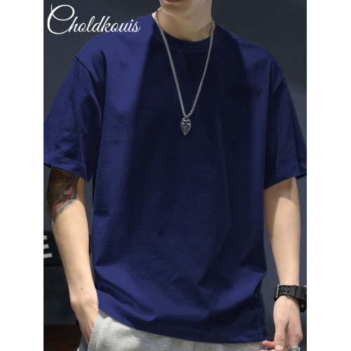 260克純棉純色短袖T恤男女打底衫白色半袖t恤重磅寬松圓領半截袖 260克純棉純色短袖T恤男女打底衫白色半袖t恤重磅寬松圓領半截袖