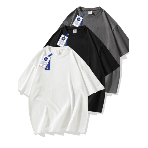 NASA聯名夏季美式純棉短袖t恤男女款休閒寬松圓領五分袖上衣服衫 NASA聯名夏季美式純棉短袖t恤男女款休閒寬松圓領五分袖上衣服衫