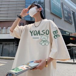 大碼男裝胖子300斤T恤男短袖加肥加大寬松肥佬純棉圓領潮牌上衣服