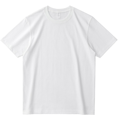 美式重磅T恤男基礎款260G復古純色純棉體恤打底衫厚實白色短袖TEE 美式重磅T恤男基礎款260G復古純色純棉體恤打底衫厚實白色短袖TEE