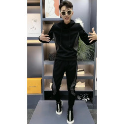 21秋冬季男士衛衣褲子兩件套潮流時尚休閒運動套裝男裝百搭運動服