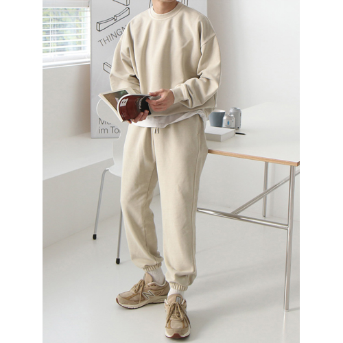 2025新款運動套裝男潮牌圓領寬松衛衣男韓版潮流休閒九分束腳衛褲 2025新款運動套裝男潮牌圓領寬松衛衣男韓版潮流休閒九分束腳衛褲